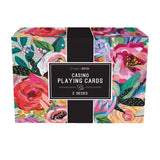 Floral Playing Cards in a Box