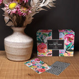 Floral Playing Cards in a Box