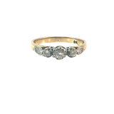 Vintage Row Diamond Engagement Ring