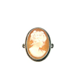 Vintage Cameo Ring in Sterling Silver