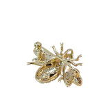 Diamond Bee Brooch Pendant