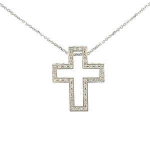 Damiani Diamond Cross Pendant