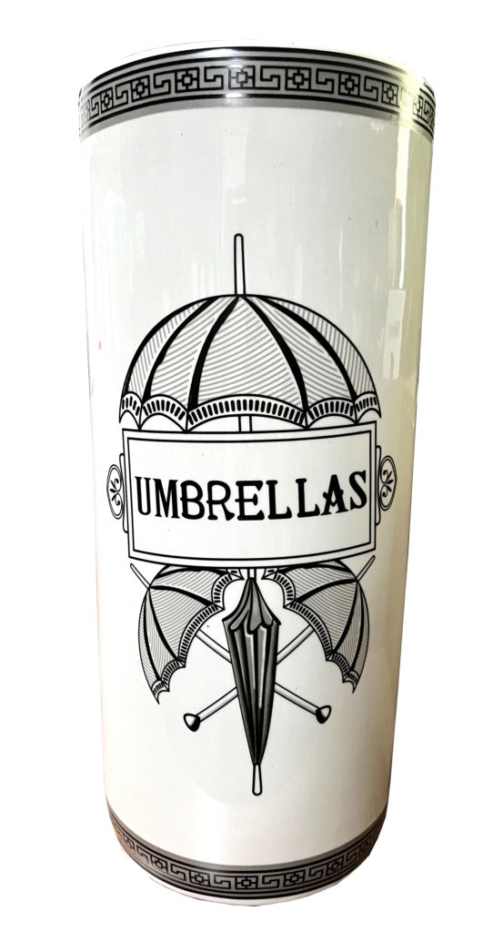 Umbrella Stand - Black/White