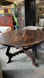 Italian Round Dining Table in Walnut