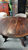 Italian Round Dining Table in Walnut