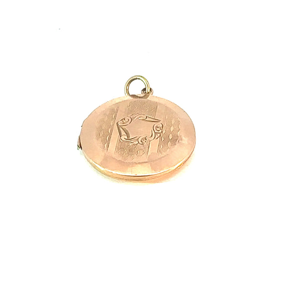Antique Engraved Round Locket