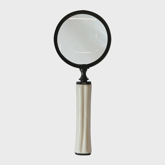 Cream Bone Handle Magnifying Glass