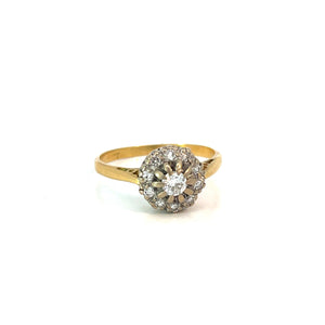 Diamond Cluster Ring Antique