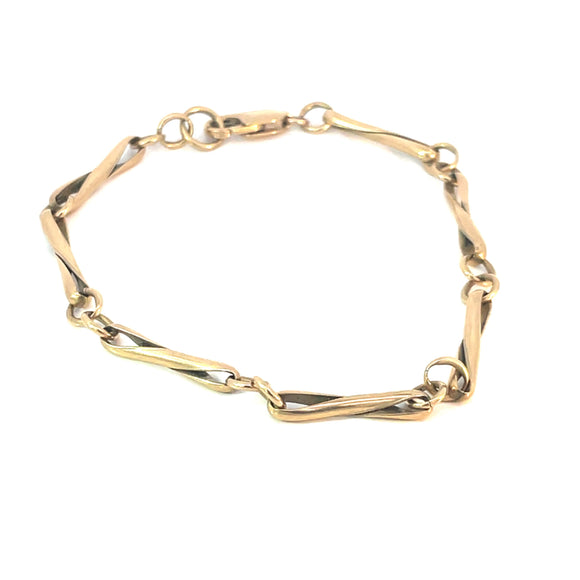 Twist Bracelet in 9ct Yellow Gold