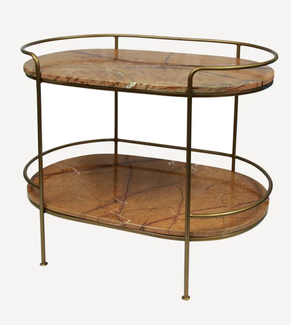 Gold Bar Cart Trolley
