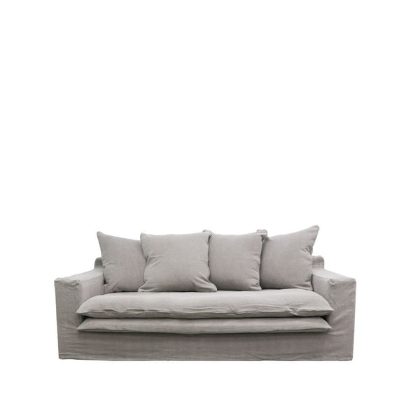 Cement Slipcover Sofa 2 Seater