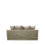 Khaki Slipcover Sofa 2 Seater