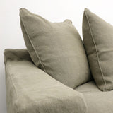 Khaki Slipcover Sofa 2 Seater