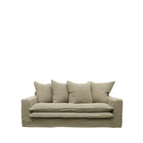 Khaki Slipcover Sofa 2 Seater