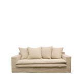 Oatmeal Slipcover Sofa 2 Seater