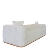 Cement 3 Seater Curved Sofa