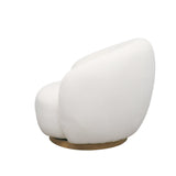 Cream Soft Swivel Armchair