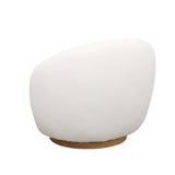 Cream Soft Swivel Armchair