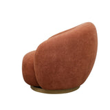 Rust Soft Swivel Armchair