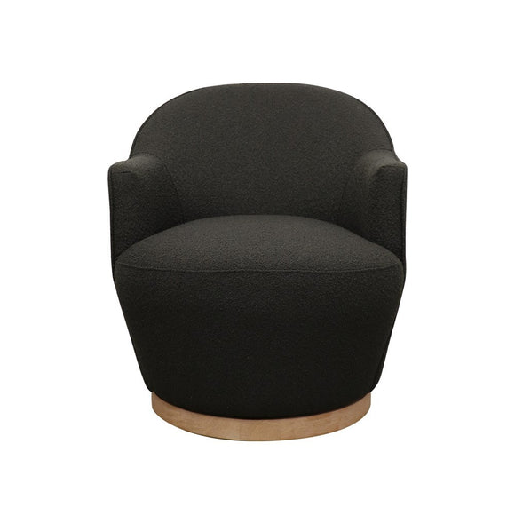 Smart Black Swivel Armchair