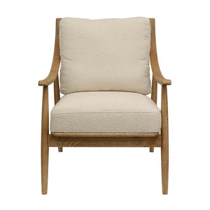 Cream Boucle Armchair