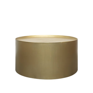 Brass Drum Coffee Table