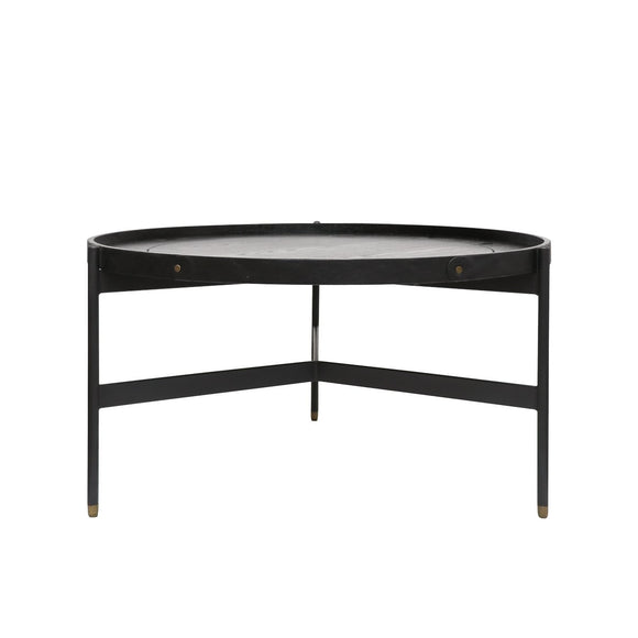 Tall Black Haywood Coffee Table