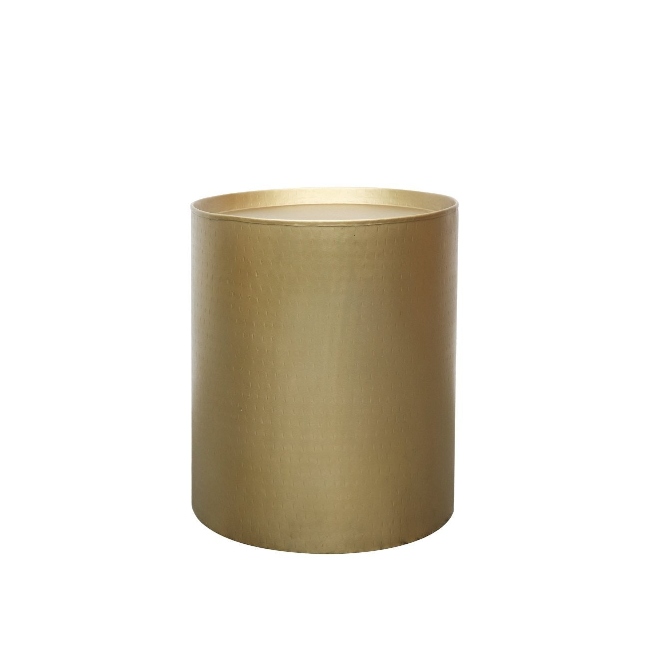 Brass Drum Side Table – Jems of Remuera