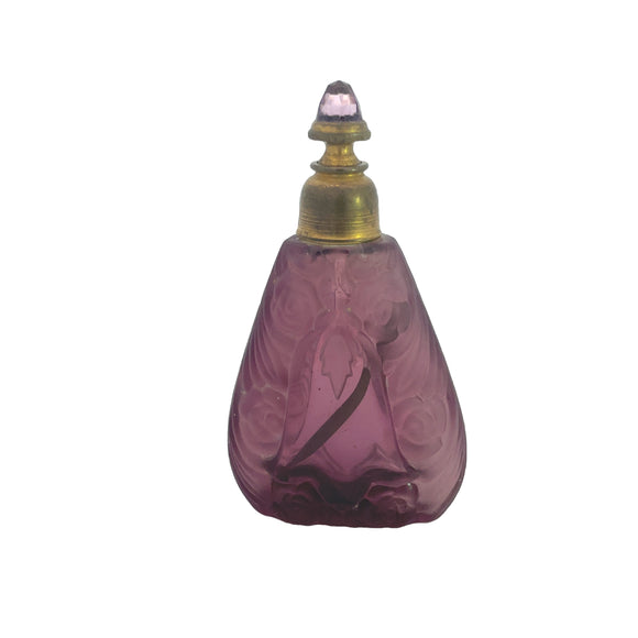 Vintage Violet Perfume Bottle