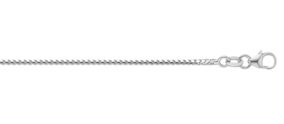 Franco Style Chain 9ct White Gold