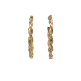 Italian Unoaerre Twist Hoop Earrings