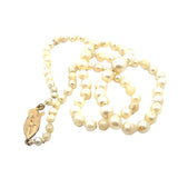 Graduated Cultured Pearl Necklace with 14ct Gold Clasp