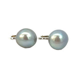 Lavender Pearl Clip on Earrings