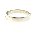 Sterling Silver Greenstone Bangle