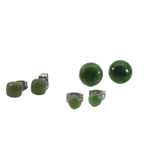 Greenstone Pounamu Stud Earrings