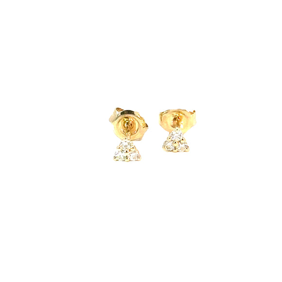 Triple Stud Diamond Earrings