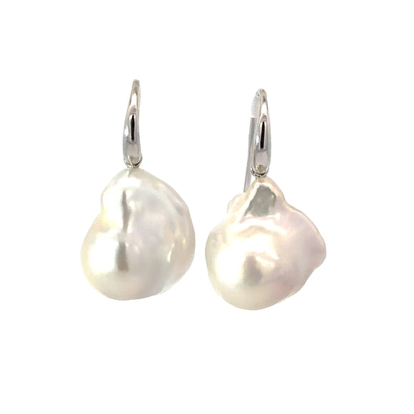 Baroque Pearl Hook Earrings