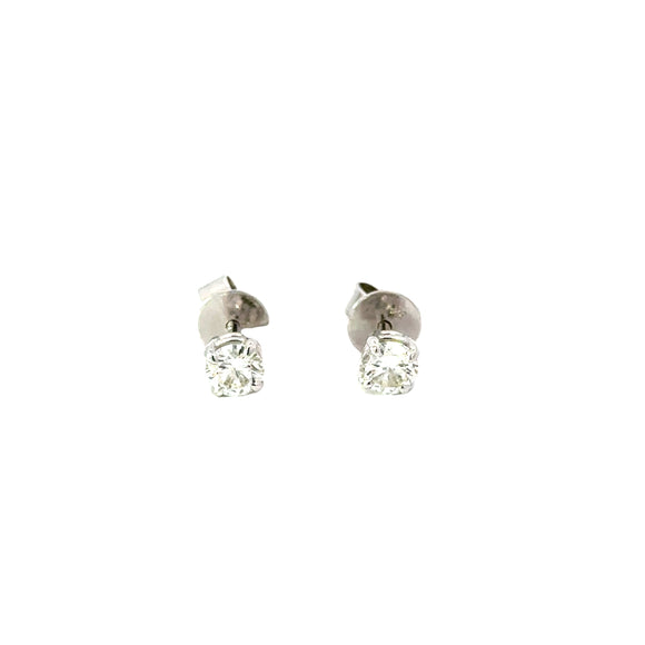 Diamond Stud Earrings 9ct White Gold