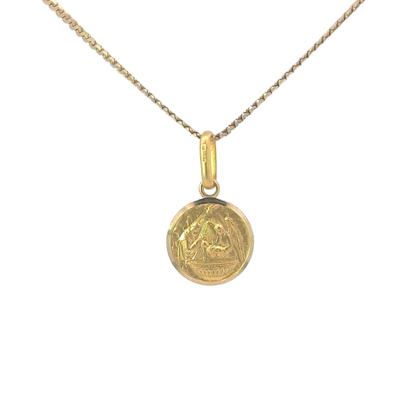 Baptismal Pendant in 18ct Yellow Gold
