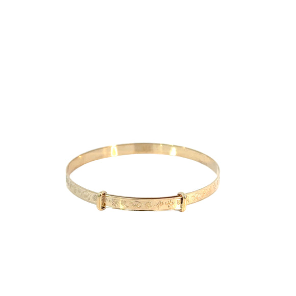 Baby Bangle Expandable 9ct Yellow Gold