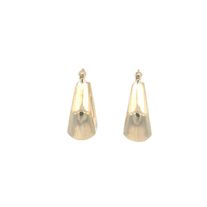 5-Sided Hoop Earrings in 9ct Yellow Gold