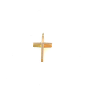 Solid Gold Cross Necklace in 14ct Yellow Gold