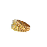 Unisex Diamond Signet Ring in 20ct Yellow Gold