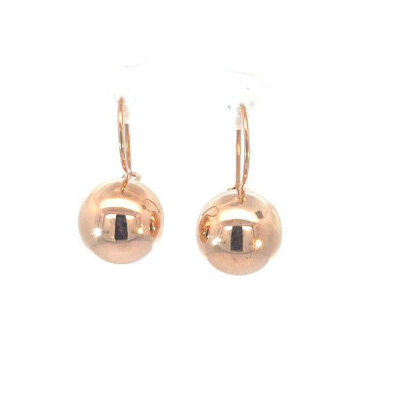 Euroball Earrings in 9ct Rose Gold