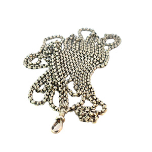 Antique Round Belcher Muff Chain Necklace