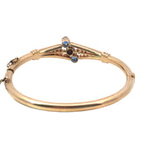 Antique Sapphire  Bangle in 14ct Yellow Gold