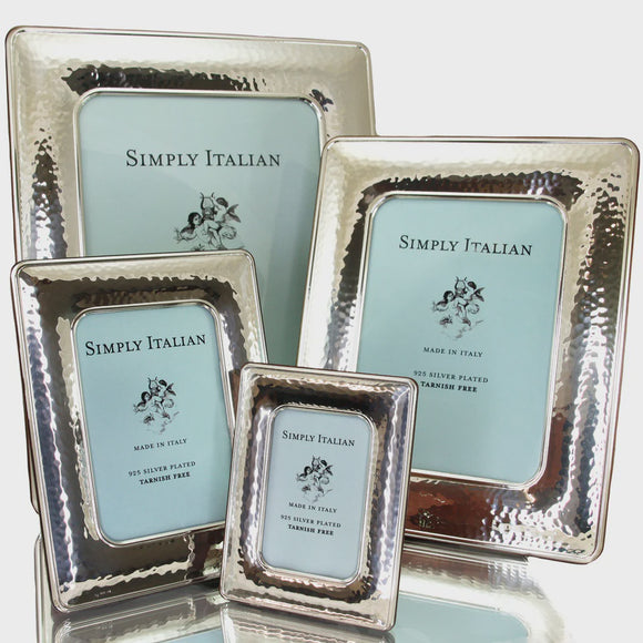 Plated Silver Frame - Hammered Small