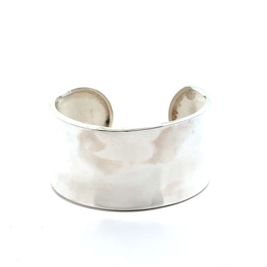 Wide Concave Open Cuff Bangle