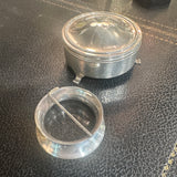 Antique Sterling Silver Hinged Trinket Box