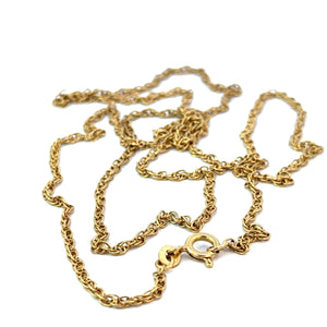 Twisted Rope Necklace Chain in 18ct Yellow Gold